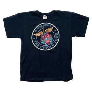 Bon Jovi The Circle Tour North America 2010 Size L Black Concert T-shirt